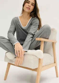 New Pijama de algodón puro Mujer Básicos|Ropa Para Dormir