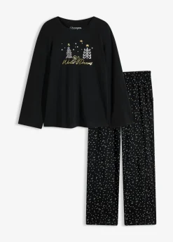 Hot Pijama de algodón puro con estampado brillante Mujer Ropa Para Dormir