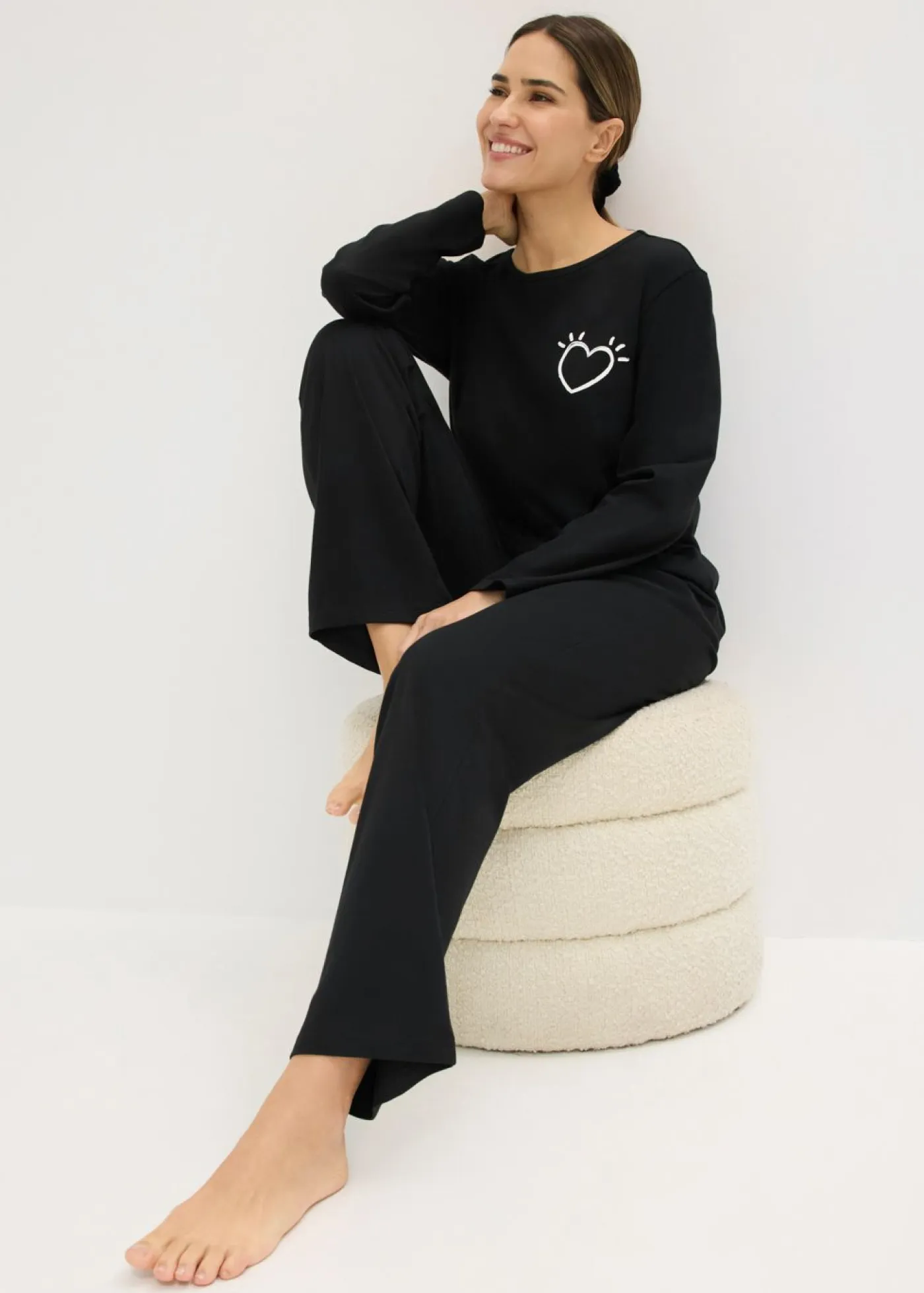 Hot Pijama de algodón suave Mujer Ropa Para Dormir