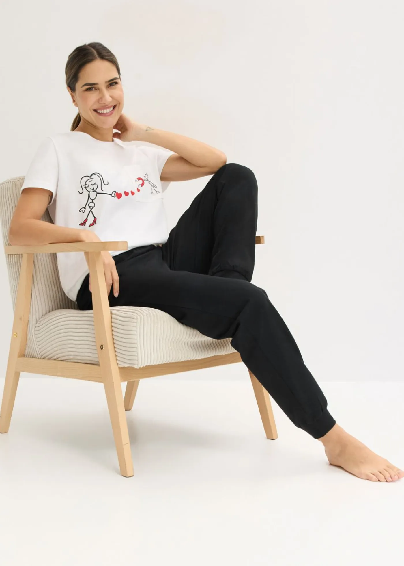 Discount Pijama de algodón suave Mujer Ropa Para Dormir