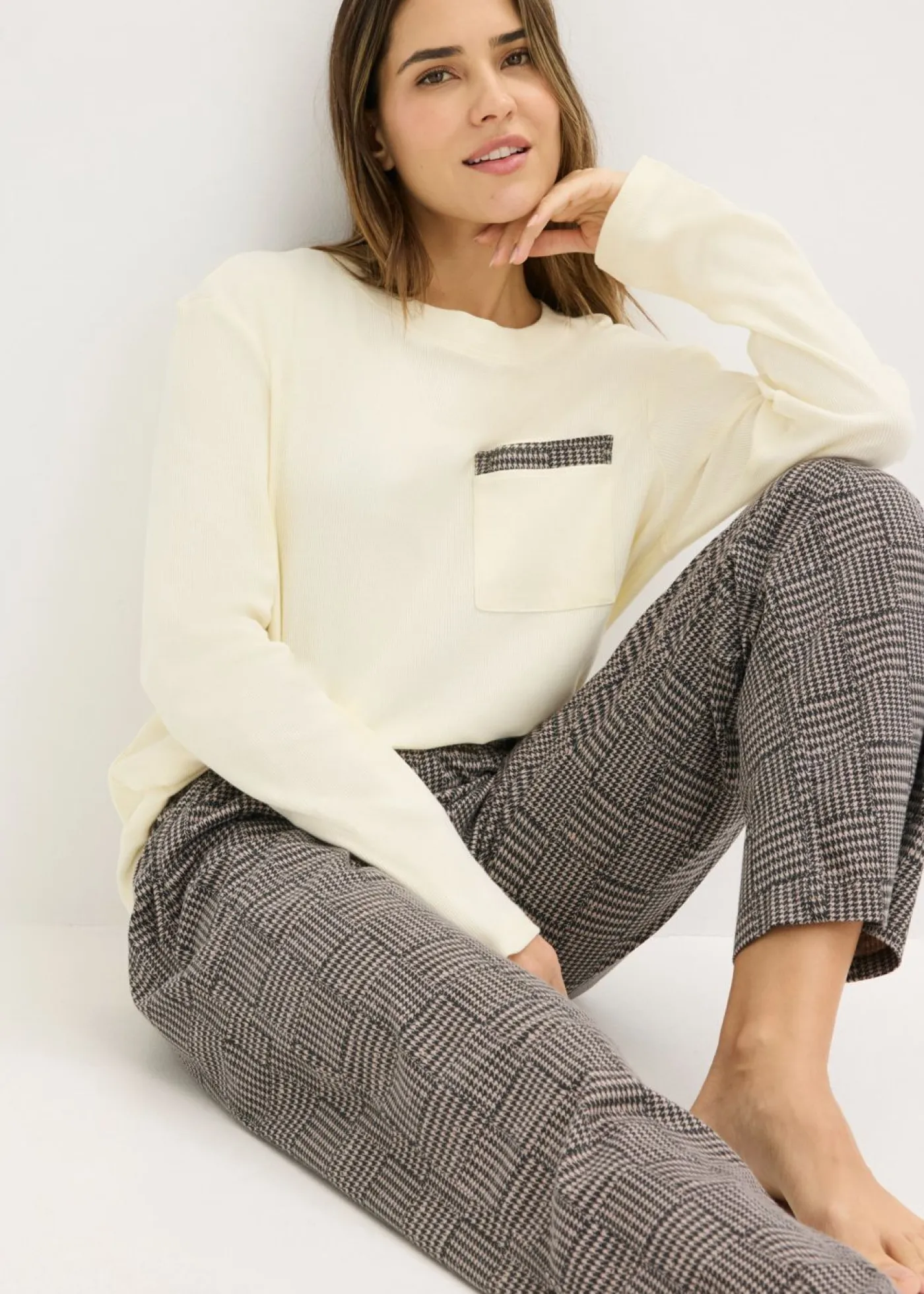 Pijama de algodón suave Mujer Ropa Para Dormir