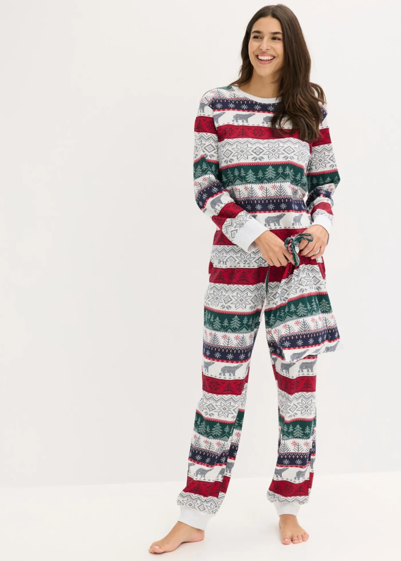 Outlet Pijama de algodón suave con bolsa de regalo Mujer Ropa Para Dormir