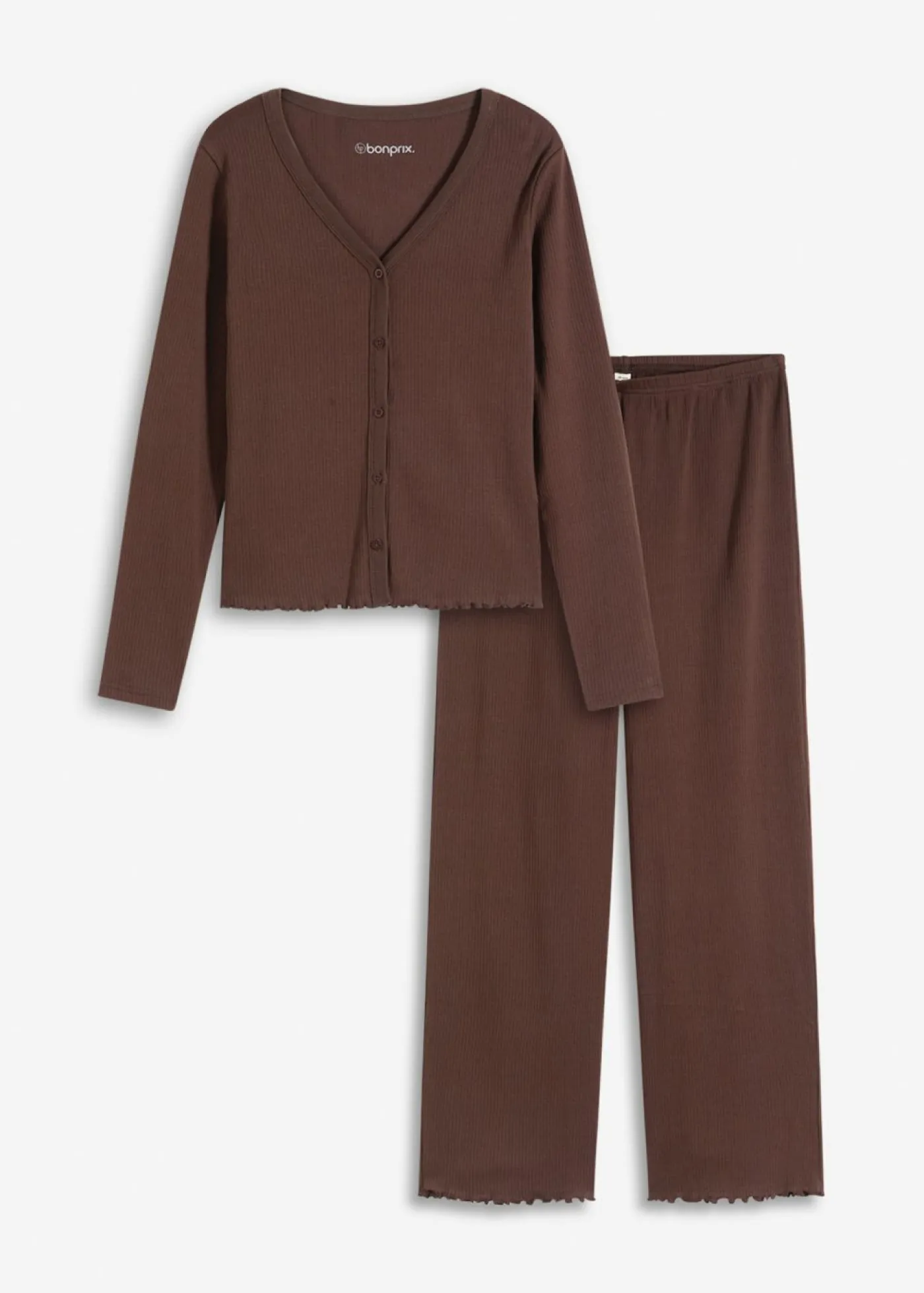 Pijama de canalé con botones Mujer Ropa Para Dormir