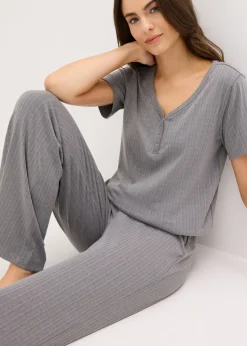 Sale Pijama de canalé con viscosa Mujer Homewear|Ropa Para Dormir