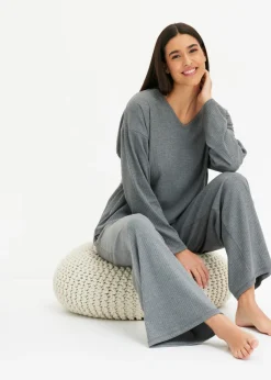 Best Pijama de canalé suave Mujer Homewear|Ropa Para Dormir
