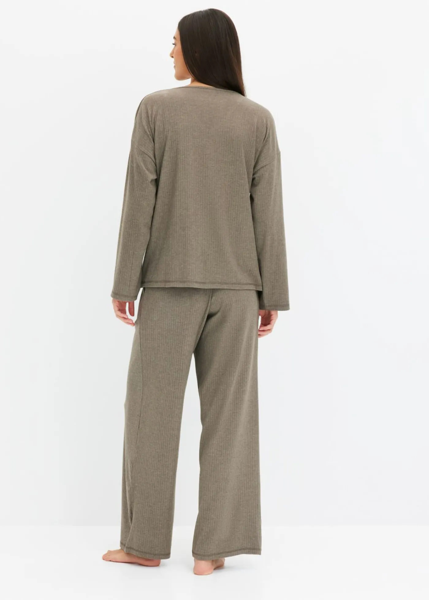 Outlet Pijama de canalé suave Mujer Homewear|Ropa Para Dormir