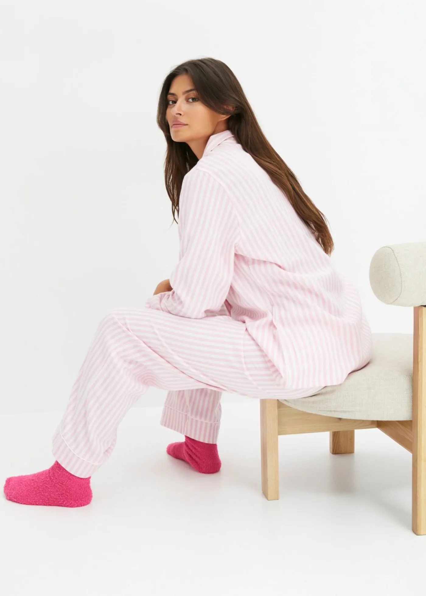 New Pijama de franela con bolsa regalo Mujer Ropa Para Dormir