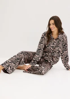 Outlet Pijama de satén Mujer Ropa Para Dormir|Novedades