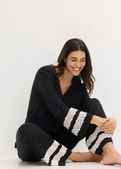 Clearance Pijama de suave mezcla de viscosa Mujer Ropa Para Dormir