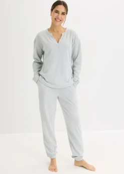 Hot Pijama de suave punto gofrado Mujer Homewear|Ropa Para Dormir