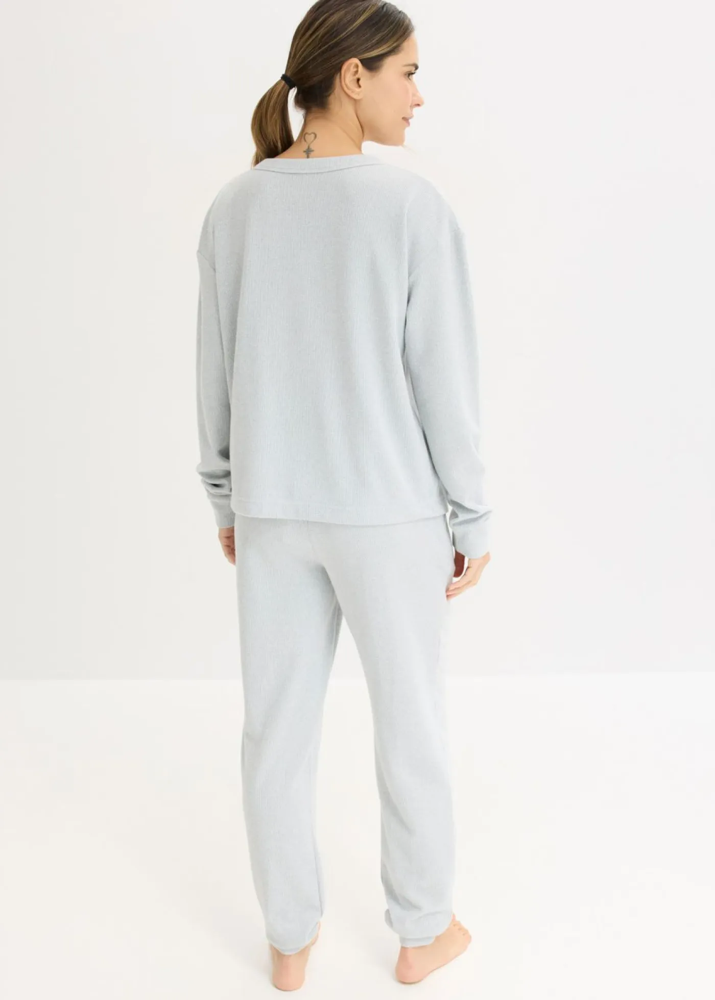 Hot Pijama de suave punto gofrado Mujer Homewear|Ropa Para Dormir