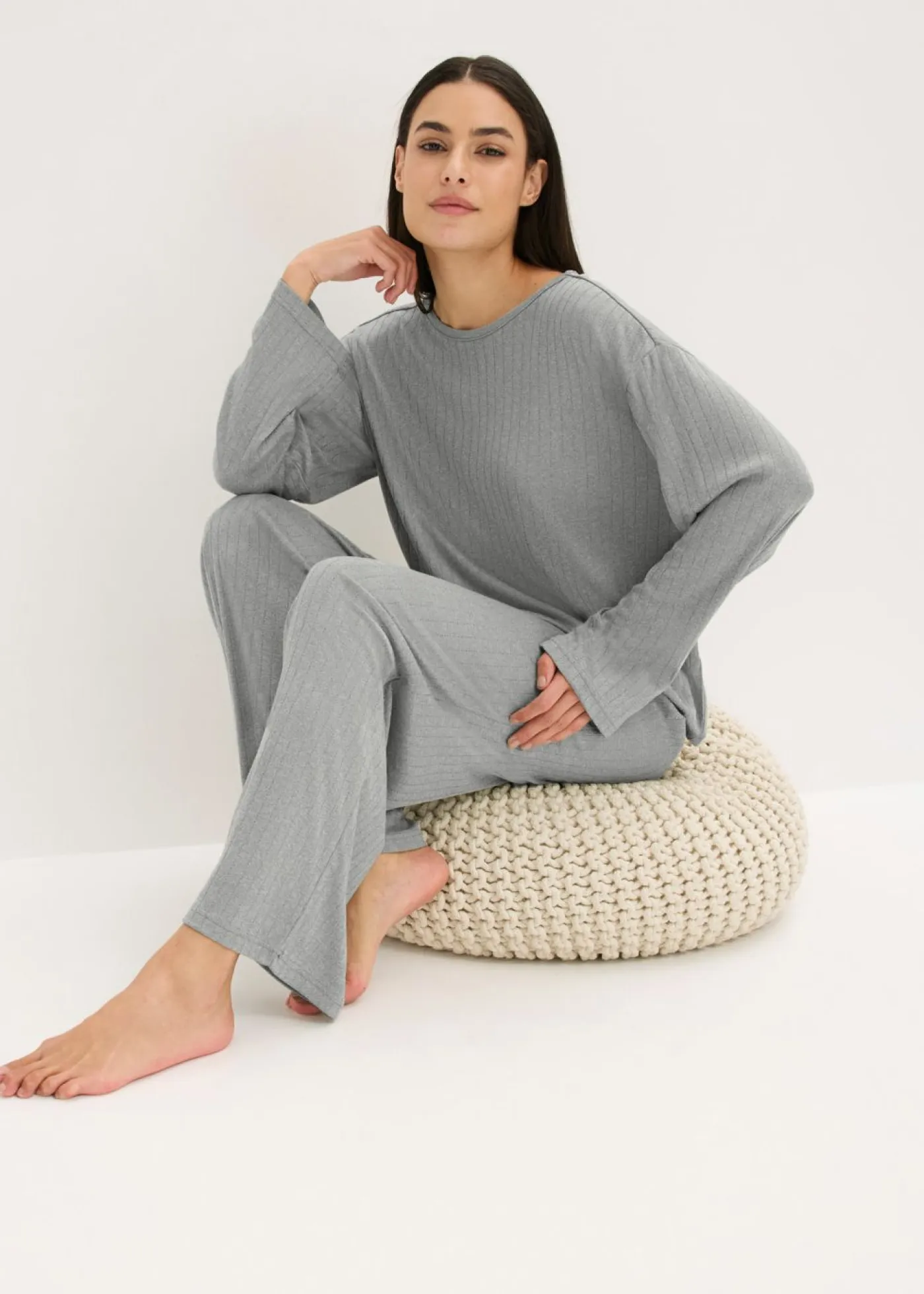 Pijama de suave punto pointelle Mujer Ropa Para Dormir