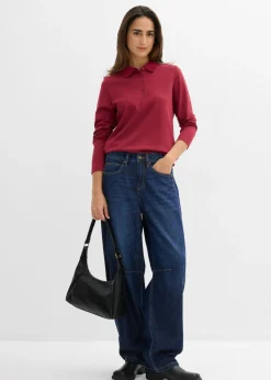 Best Polo de algodón orgánico pesado Mujer Básicos|Camisetas
