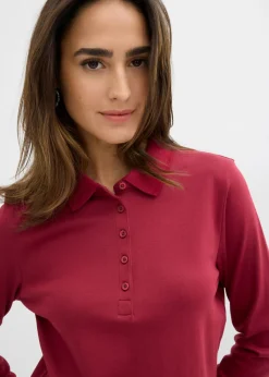 Best Polo de algodón orgánico pesado Mujer Básicos|Camisetas
