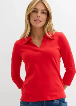 Online Polo de algodón orgánico puro Mujer Básicos|Camisetas