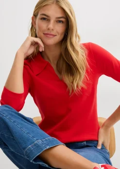 Online Polo de algodón orgánico puro Mujer Básicos|Camisetas