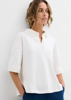 Outlet Polo de algodón orgánico puro Mujer Esenciales|Camisetas