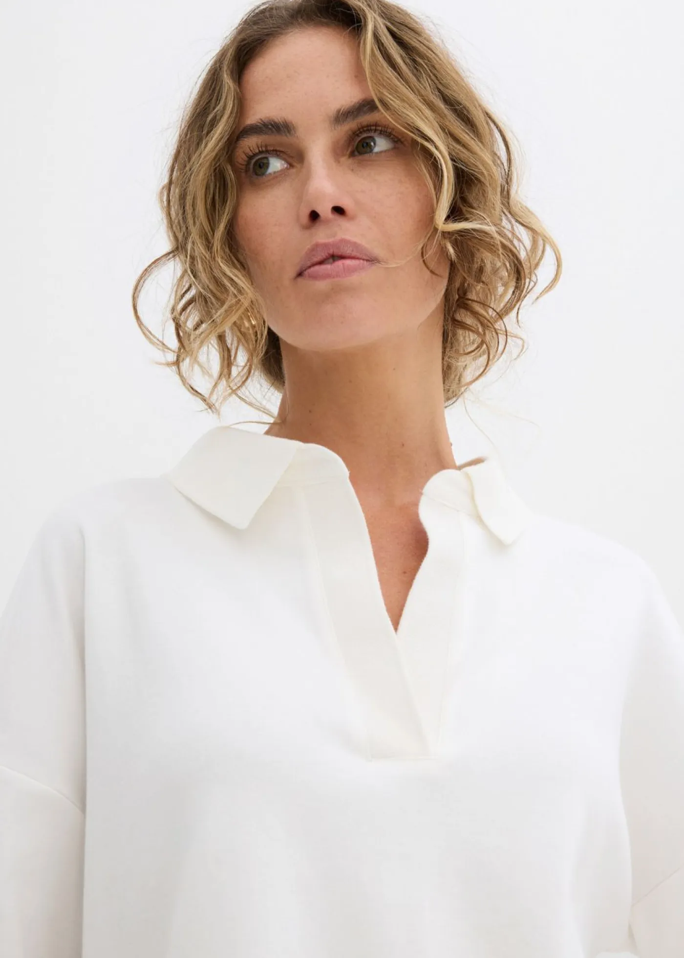 Outlet Polo de algodón orgánico puro Mujer Esenciales|Camisetas