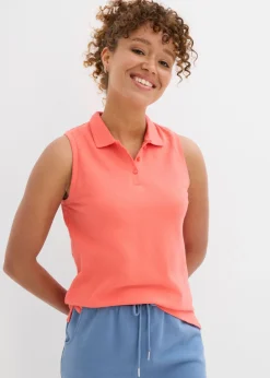 Outlet Polo de algodón orgánico puro Mujer Básicos|Camisetas