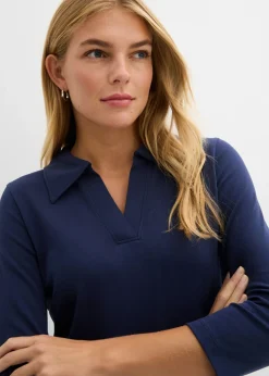 Best Polo de algodón orgánico puro Mujer Básicos|Camisetas