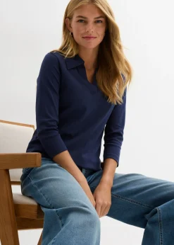 Best Polo de algodón orgánico puro Mujer Básicos|Camisetas