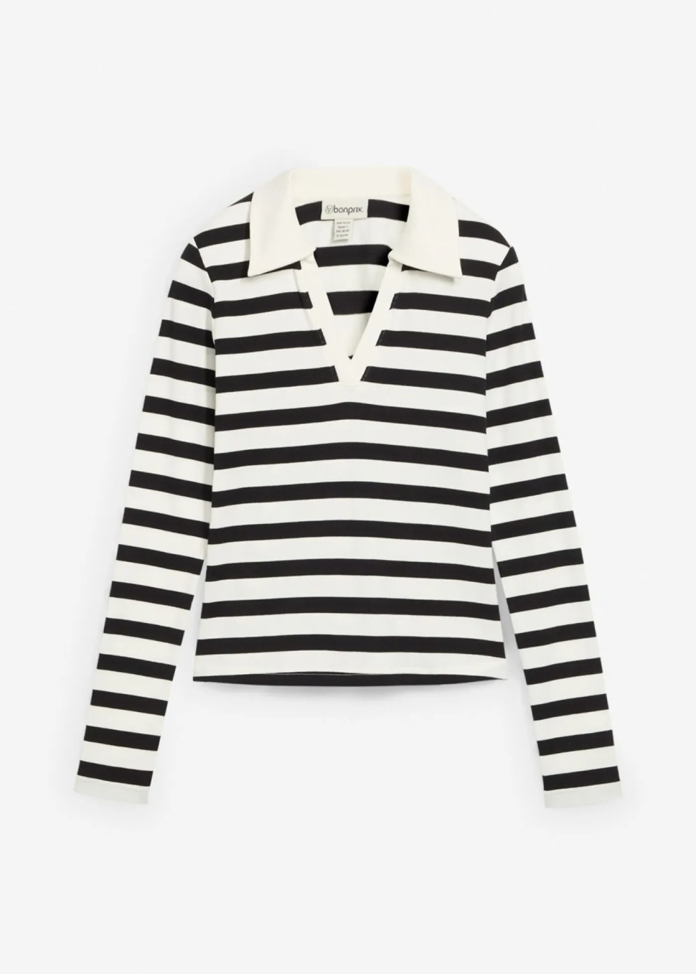 Online Polo de canalé con manga larga Mujer Camisetas