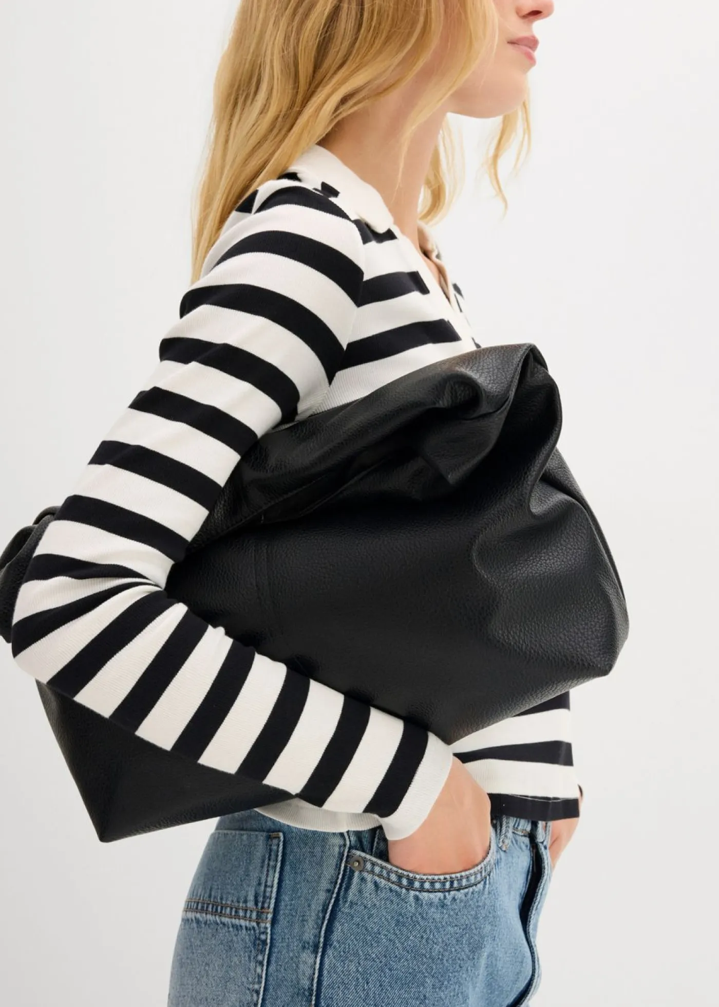 Online Polo de canalé con manga larga Mujer Camisetas