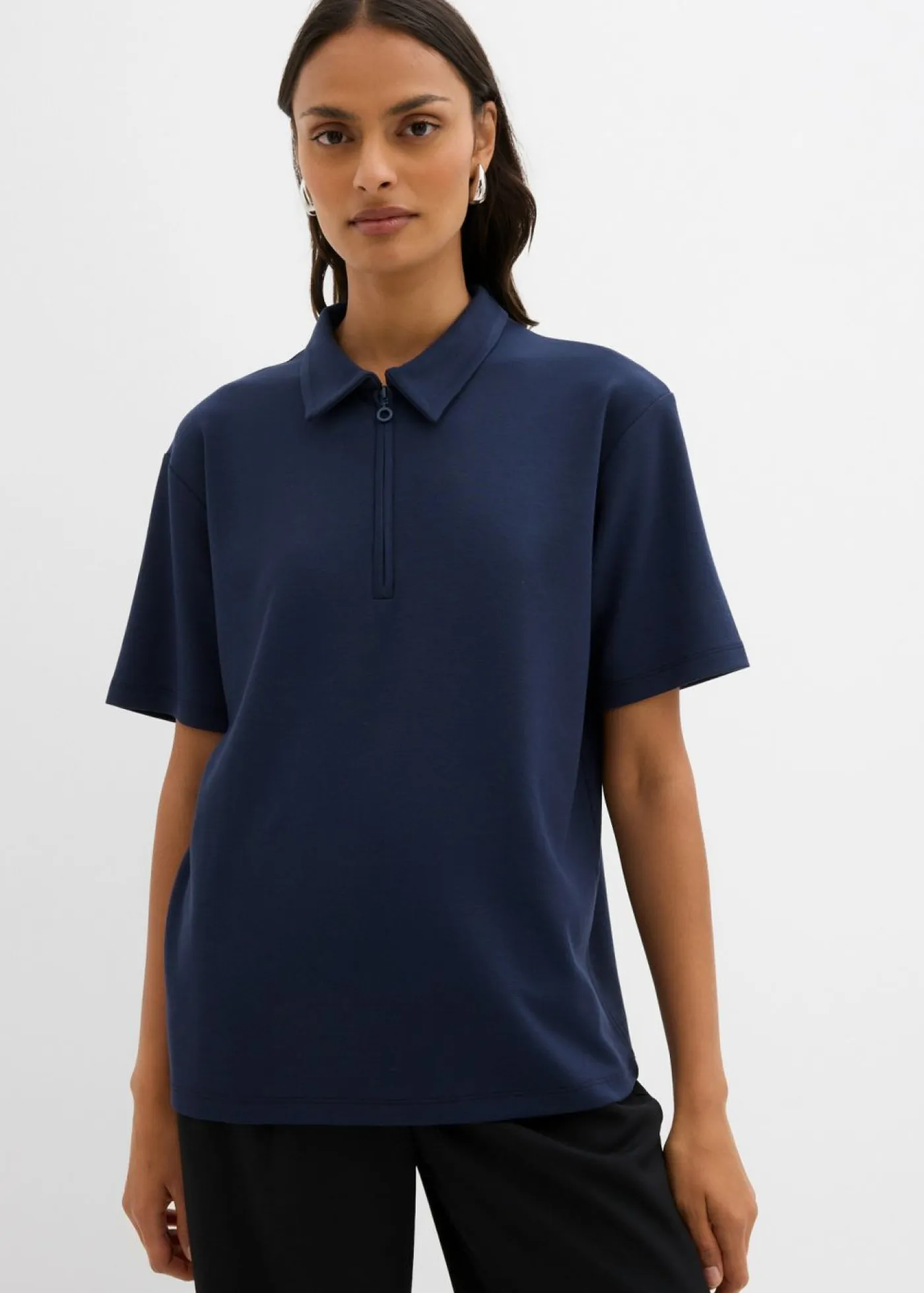 Best Polo de mezcla de viscosa Mujer Esenciales|Camisetas