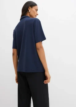 Best Polo de mezcla de viscosa Mujer Esenciales|Camisetas