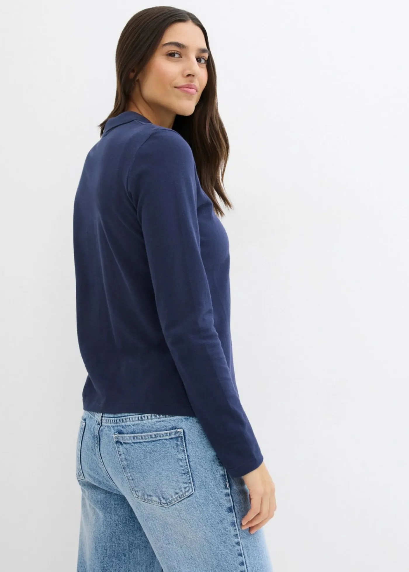 Online Polo de piqué de algodón ecológico puro Mujer Básicos|Camisetas