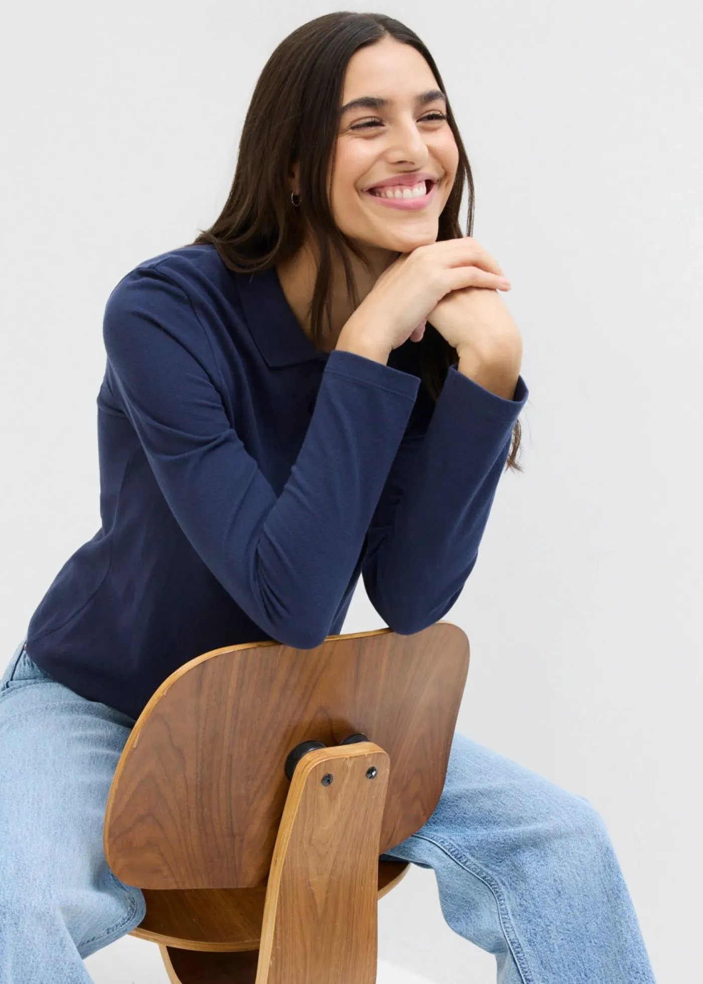 Online Polo de piqué de algodón ecológico puro Mujer Básicos|Camisetas