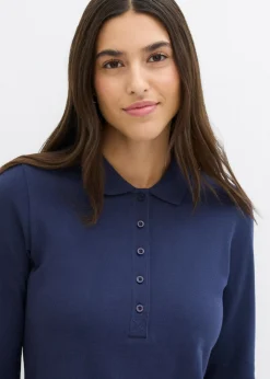 Online Polo de piqué de algodón ecológico puro Mujer Básicos|Camisetas