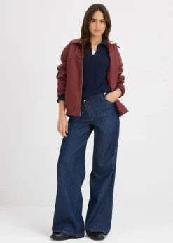 Best Polo de viscosa fina Mujer Básicos|Camisetas