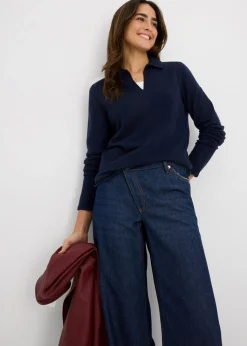 Best Polo de viscosa fina Mujer Básicos|Camisetas