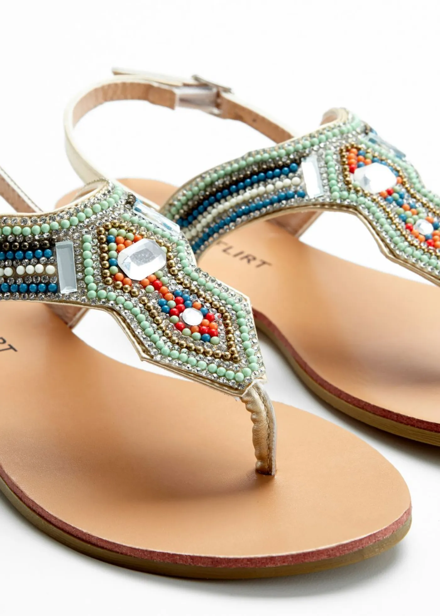 Outlet Sandalias con abalorios Mujer Zapatos Primavera-Verano