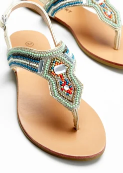 Outlet Sandalias con abalorios Mujer Zapatos Primavera-Verano