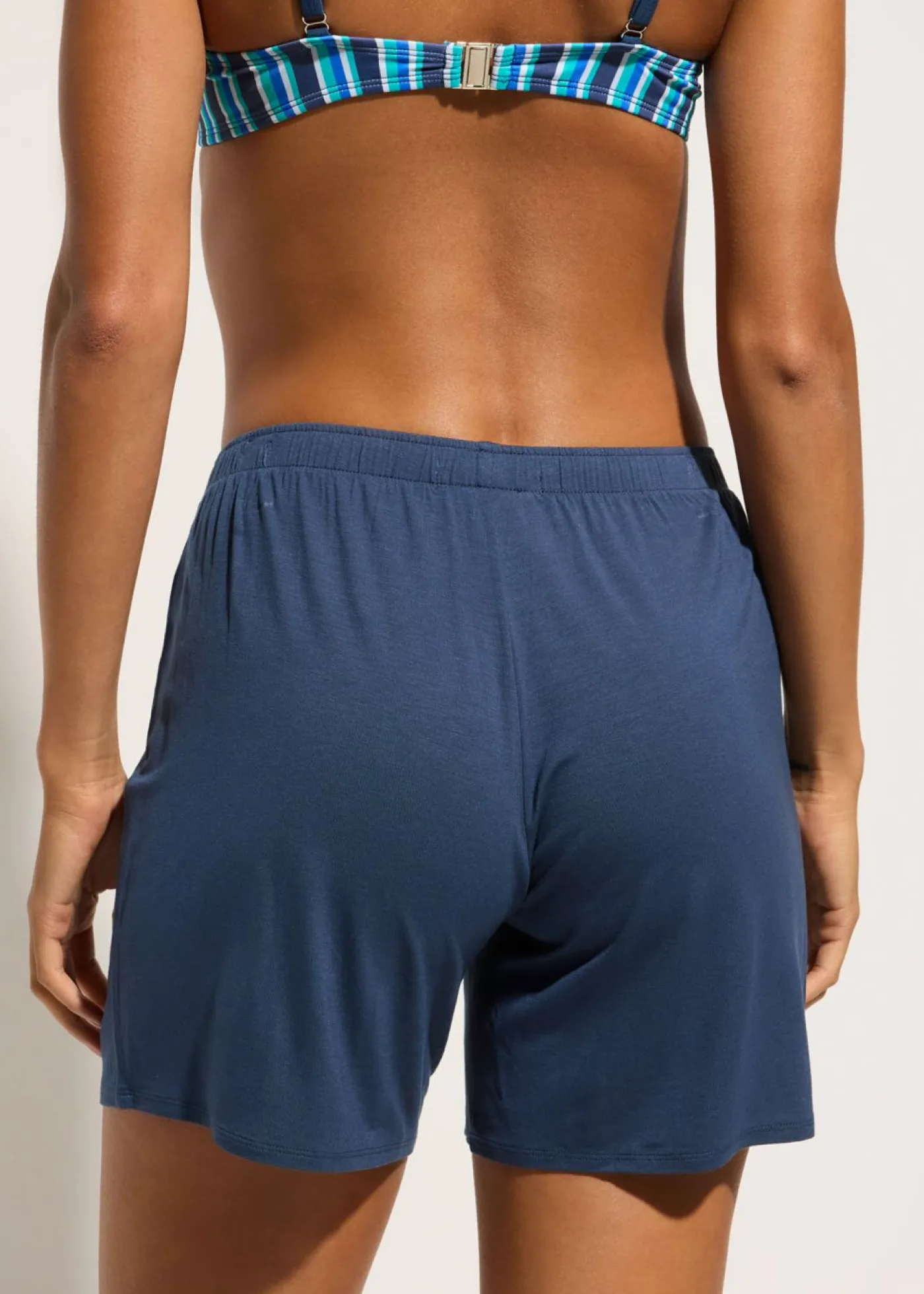 Best Shorts de playa de mezcla de viscosa fluida Mujer Conjuntos De Traje De Baño|Ropa De Baño Cubridora