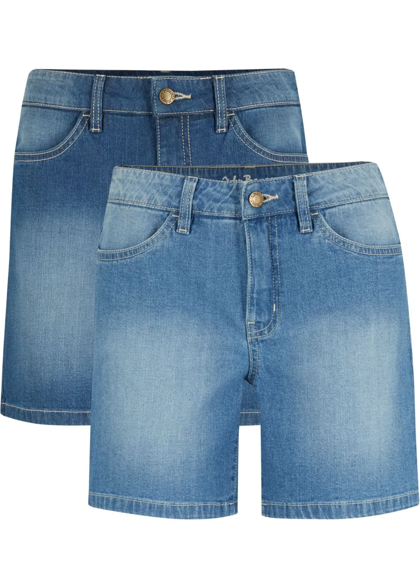 Outlet Shorts vaqueros, slim fit, mid waist, 2 unidades Mujer Shorts|Vaqueros