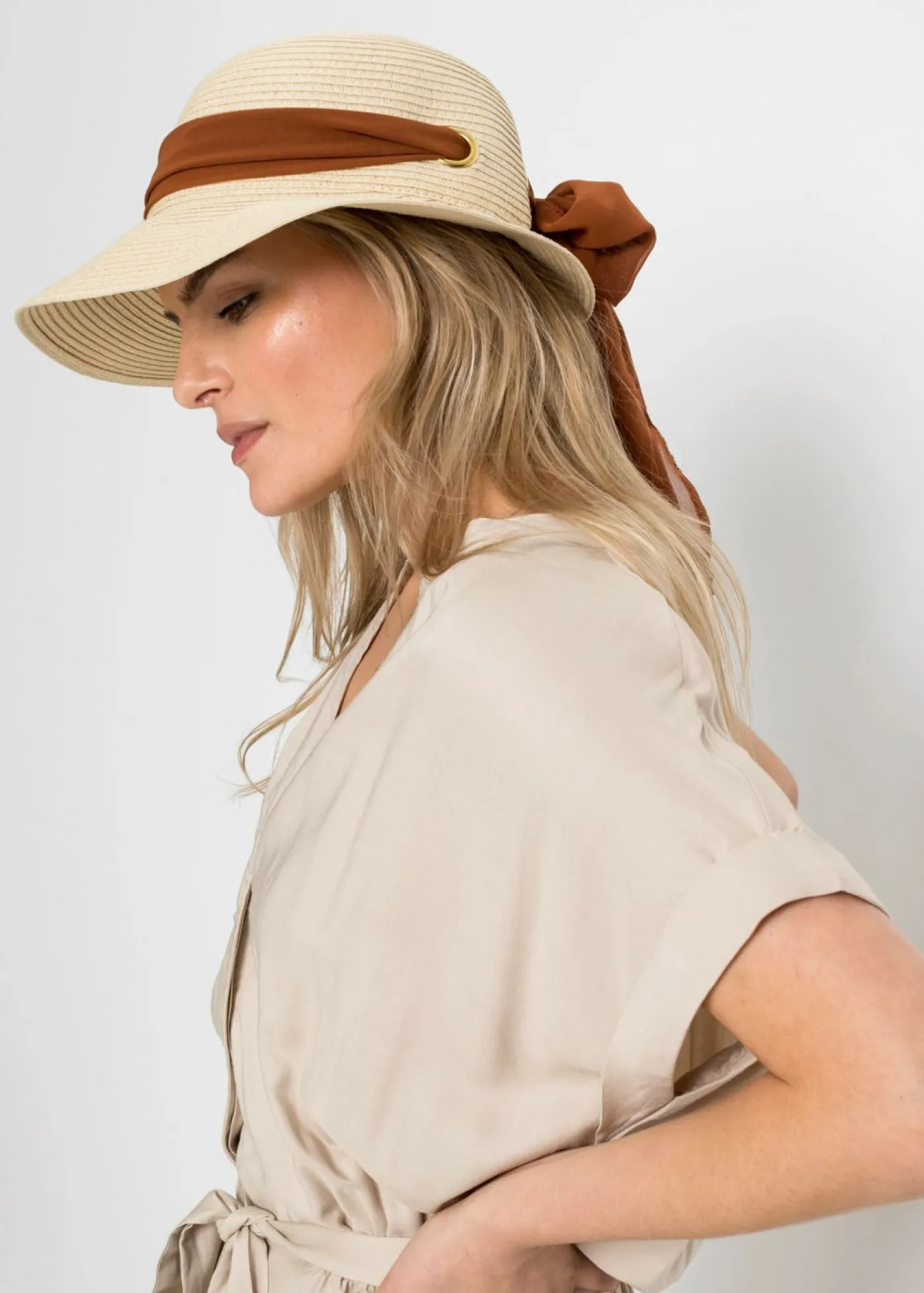 Outlet Sombrero con lazo Mujer Gorras Y Sombreros|Ropa De Playa