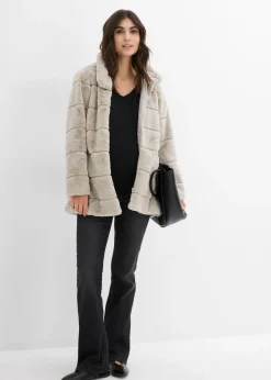 Clearance Suave chaqueta de pelo  para durante y después del embarazo Mujer Premamá