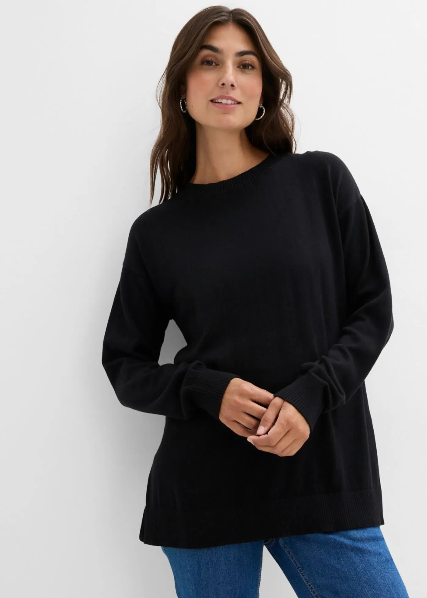 Suave jersey premamá de algodón orgánico con aberturas para la lactancia Mujer Premamá