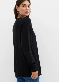 Suave jersey premamá de algodón orgánico con aberturas para la lactancia Mujer Premamá