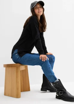 Suave jersey premamá de algodón orgánico con aberturas para la lactancia Mujer Premamá