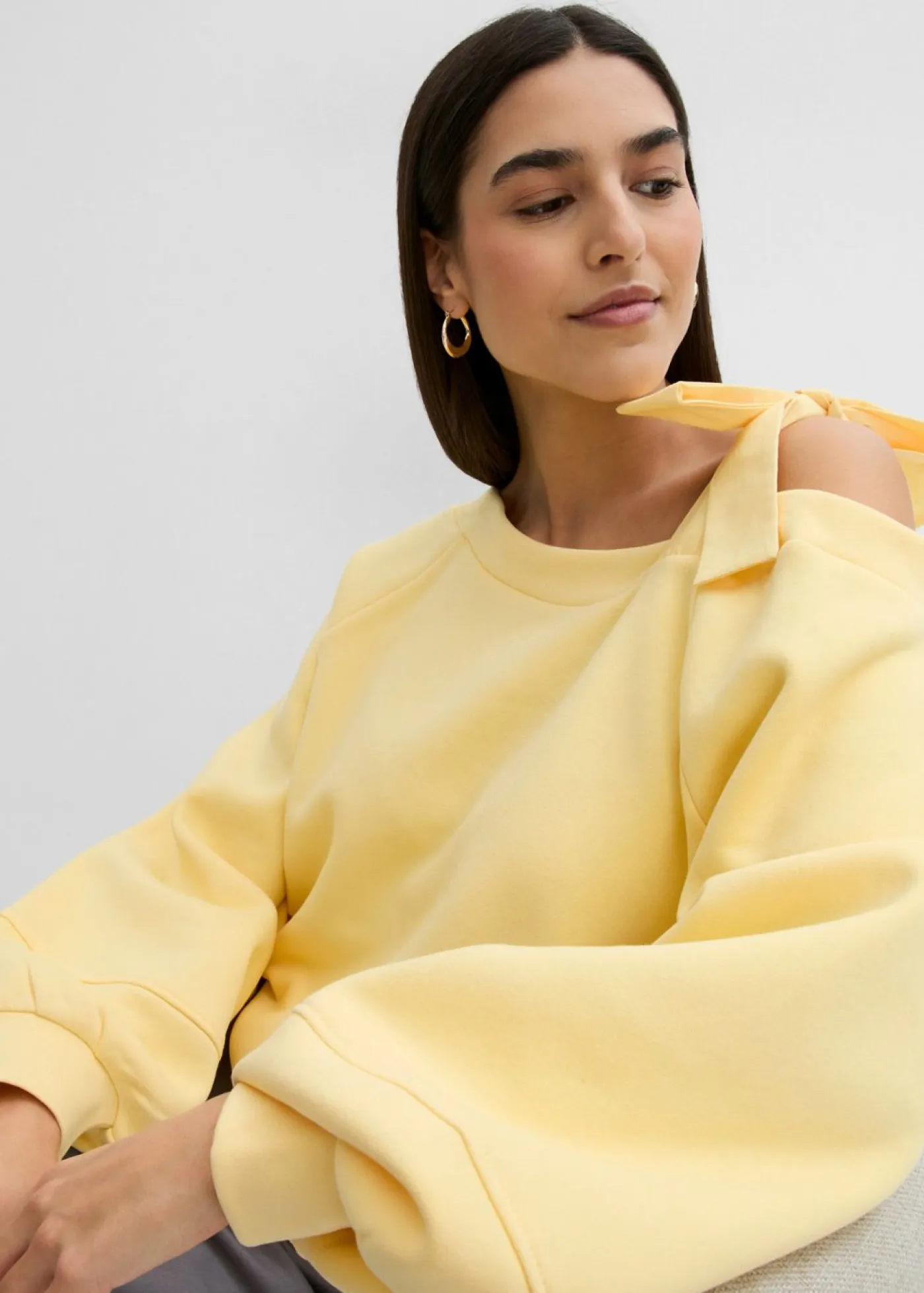 New Sudadera ancha con un hombro al descubierto Mujer Ropa Cómoda