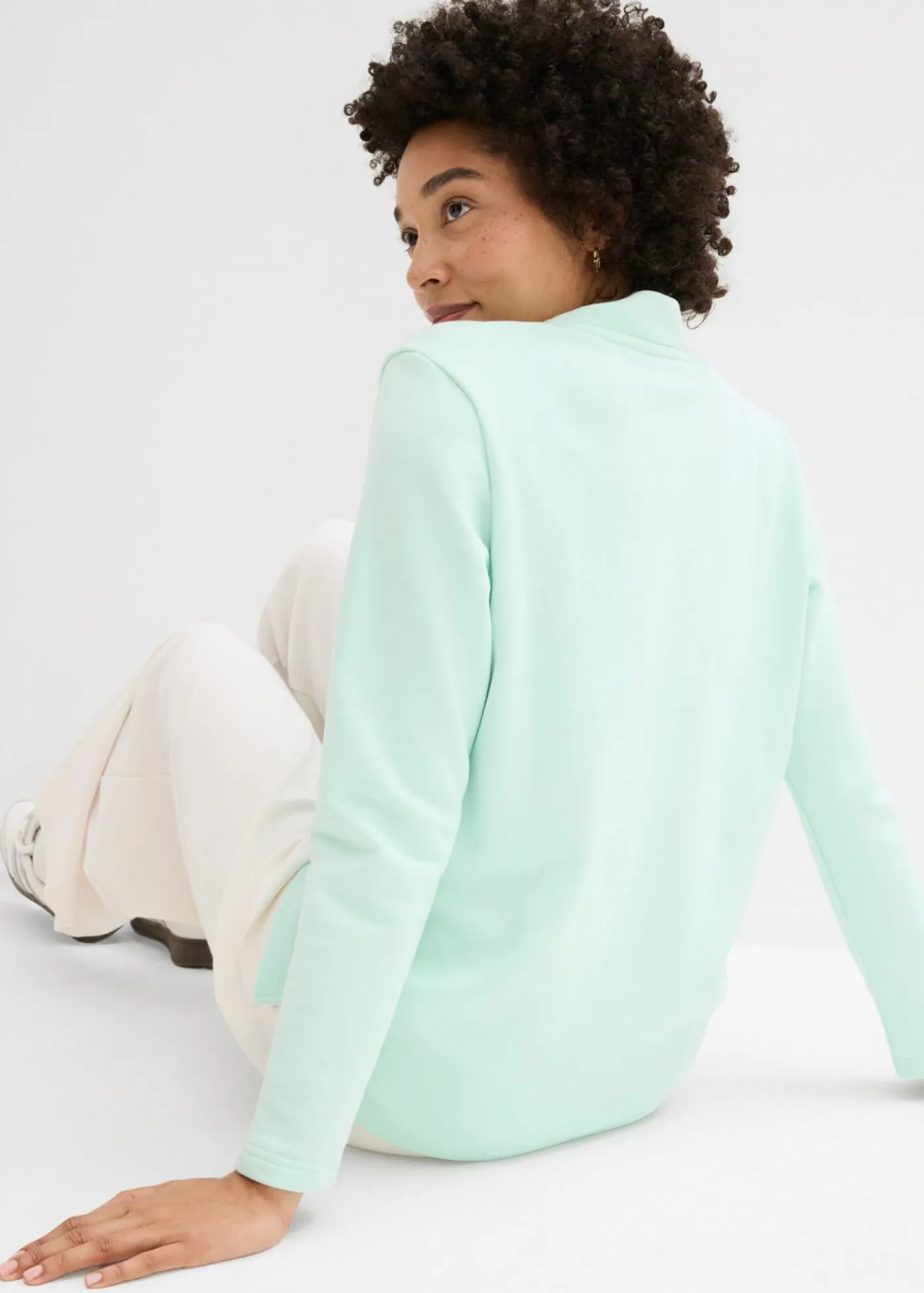 Sale Sudadera con abertura Mujer Básicos|Ropa Cómoda