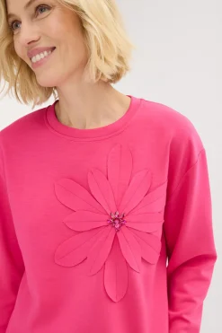 Sale Sudadera con aplicación Mujer Ropa Cómoda