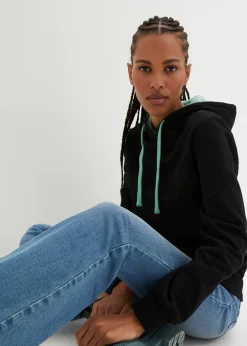 Outlet Sudadera con capucha de algodón orgánico Mujer Básicos|Ropa Cómoda