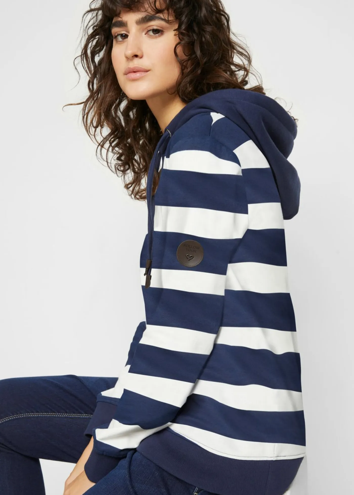 Outlet Sudadera con capucha de algodón puro Mujer Ropa Cómoda