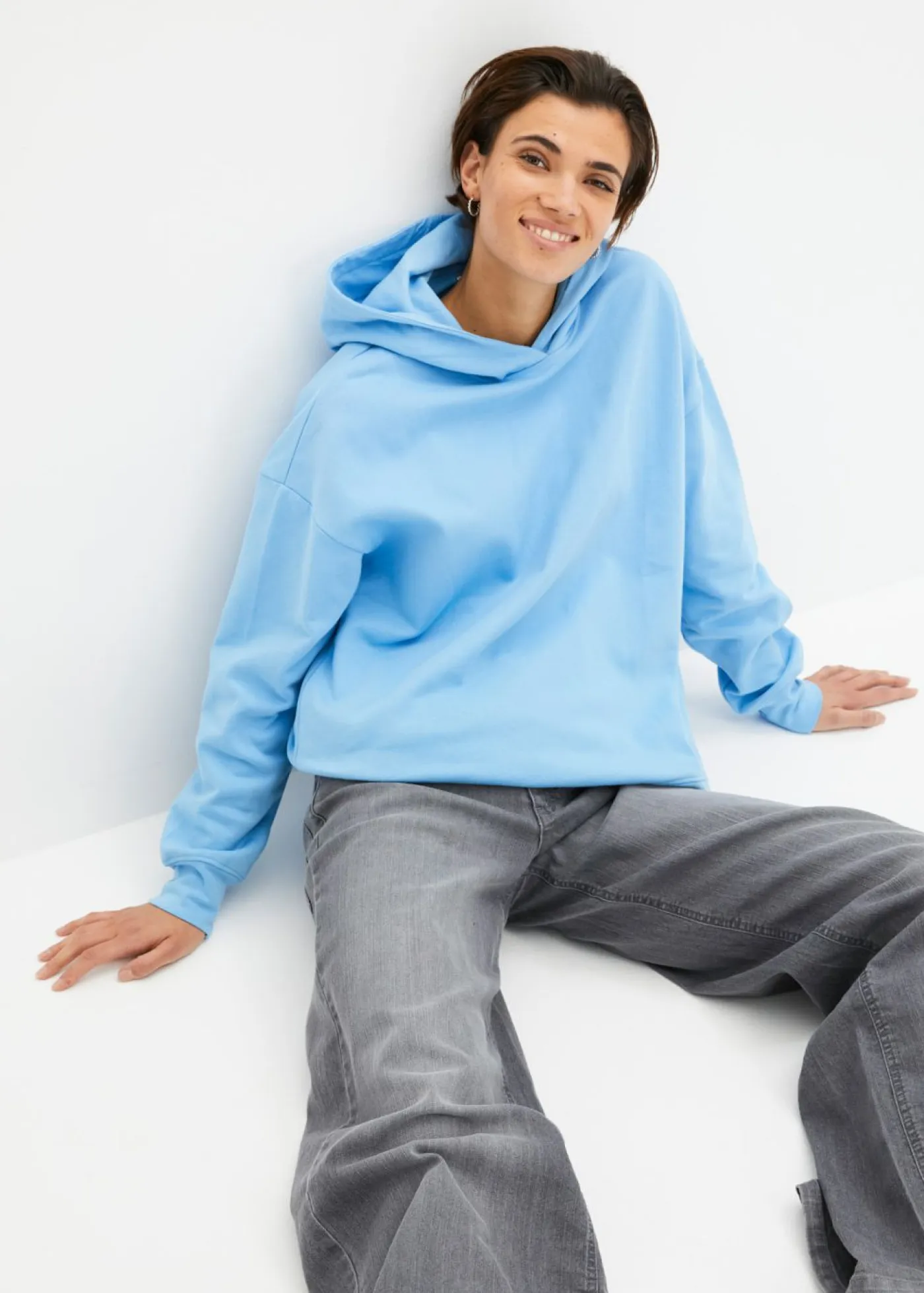 Clearance Sudadera con capucha de algodón puro Mujer Ropa Cómoda