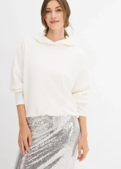 Best Sudadera con capucha de mezcla de viscosa ligeramente brillante Mujer Esenciales|Ropa Cómoda